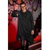 imageCOOFANDY Mens Hooded Poncho Cape Cloak Casual Asymmetric Hem Hoodie SweatshirtsBlack