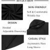 imageCOOFANDY Mens Hooded Poncho Cape Cloak Casual Asymmetric Hem Hoodie SweatshirtsBlack