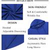 imageCOOFANDY Mens Hooded Poncho Cape Cloak Casual Asymmetric Hem Hoodie SweatshirtsSnorkel Blue