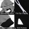 imageCOOFANDY Mens Jumpsuit Onesie Rompers Drawtsring Hooded Full Zip One Piece Tracksuit with PocketsBlack  Grey