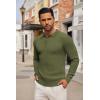 imageCOOFANDY Mens Knit Polo Shirts Long Sleeve Casual Button Down Ribbed Polo Shirt Fashion Golf ShirtsArmy Green