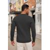 imageCOOFANDY Mens Knit Polo Shirts Long Sleeve Casual Button Down Ribbed Polo Shirt Fashion Golf ShirtsBlack