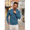 imageCOOFANDY Mens Knit Polo Shirts Long Sleeve Casual Button Down Ribbed Polo Shirt Fashion Golf ShirtsBlue