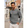 imageCOOFANDY Mens Knit Polo Shirts Long Sleeve Casual Button Down Ribbed Polo Shirt Fashion Golf ShirtsDark Grey