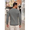 imageCOOFANDY Mens Knit Polo Shirts Long Sleeve Casual Button Down Ribbed Polo Shirt Fashion Golf ShirtsDark Grey