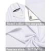 imageCOOFANDY Mens Lightweight Ruffle Shawl Collar Cardigan Open Front Long Length Drape Cape OvercoatWhite