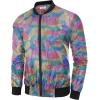 imageCOOFANDY Mens Metallic Jacket 70s Disco Party Varsity Jacket Zipup Baseball BomberMulticolor