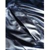 imageCOOFANDY Mens Metallic Jacket 70s Disco Party Varsity Jacket Zipup Baseball BomberNavy Blue