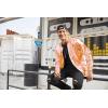 imageCOOFANDY Mens Metallic Jacket 70s Disco Party Varsity Jacket Zipup Baseball BomberOrange