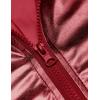 imageCOOFANDY Mens Metallic Jacket 70s Disco Party Varsity Jacket Zipup Baseball BomberRed