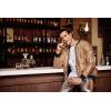 imageCOOFANDY Mens Metallic Jacket 70s Disco Party Varsity Jacket Zipup Baseball BomberRose Gold