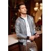 imageCOOFANDY Mens Metallic Jacket 70s Disco Party Varsity Jacket Zipup Baseball BomberSequined Laser Silver