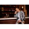 imageCOOFANDY Mens Metallic Jacket 70s Disco Party Varsity Jacket Zipup Baseball BomberSequined Laser Silver