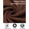 imageCOOFANDY Mens Quarter Zip Pullover Slim Fit Lightweight Knit Pullover Sweaters Casual Polo SweaterBrown
