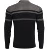 imageCOOFANDY Mens Quarter Zip Up Sweaters Slim Fit Lightweight Mock Neck Pullover Casual Polo SweatersBlack  Dark Heather Grey