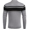 imageCOOFANDY Mens Quarter Zip Up Sweaters Slim Fit Lightweight Mock Neck Pullover Casual Polo SweatersBlack  Heather Grey