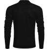 imageCOOFANDY Mens Quarter Zip Up Sweaters Slim Fit Lightweight Mock Neck Pullover Casual Polo SweatersBlack