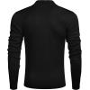 imageCOOFANDY Mens Quarter Zip Up Sweaters Slim Fit Lightweight Mock Neck Pullover Casual Polo SweatersBlack Argyle