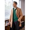 imageCOOFANDY Mens Quarter Zip Up Sweaters Slim Fit Lightweight Mock Neck Pullover Casual Polo SweatersDark Green