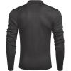 imageCOOFANDY Mens Quarter Zip Up Sweaters Slim Fit Lightweight Mock Neck Pullover Casual Polo SweatersDark Grey