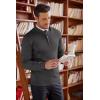 imageCOOFANDY Mens Quarter Zip Up Sweaters Slim Fit Lightweight Mock Neck Pullover Casual Polo SweatersDark Grey