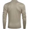 imageCOOFANDY Mens Quarter Zip Up Sweaters Slim Fit Lightweight Mock Neck Pullover Casual Polo SweatersKhaki