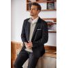 imageCOOFANDY Mens Quarter Zip Up Sweaters Slim Fit Lightweight Mock Neck Pullover Casual Polo SweatersKhaki