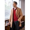 imageCOOFANDY Mens Quarter Zip Up Sweaters Slim Fit Lightweight Mock Neck Pullover Casual Polo SweatersRed