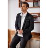 imageCOOFANDY Mens Quarter Zip Up Sweaters Slim Fit Lightweight Mock Neck Pullover Casual Polo SweatersWhite