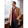 imageCOOFANDY Mens Quarter Zip Up Sweaters Slim Fit Lightweight Mock Neck Pullover Casual Polo SweatersWine Red