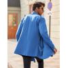 imageCOOFANDY Mens Ruffle Shawl Collar Cardigan Open Front Lightweight Long Length Drape Cape Overcoat with PocketsBlue