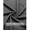 imageCOOFANDY Mens Ruffle Shawl Collar Cardigan Open Front Lightweight Long Length Drape Cape Overcoat with PocketsHeather Black