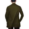imageCOOFANDY Mens Ruffle Shawl Collar Cardigan Open Front Lightweight Long Length Drape Cape Overcoat with PocketsOlive Green