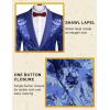 imageCOOFANDY Mens Sequin Blazer Sparkly Glitter Jacket Shiny Floral Suit Jacket Stylish Party Wedding Banquet Prom TuxedoBlue