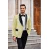 imageCOOFANDY Mens Sequin Blazer Sparkly Glitter Jacket Shiny Floral Suit Jacket Stylish Party Wedding Banquet Prom TuxedoChampagne