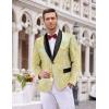imageCOOFANDY Mens Sequin Blazer Sparkly Glitter Jacket Shiny Floral Suit Jacket Stylish Party Wedding Banquet Prom TuxedoChampagne