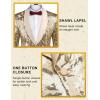 imageCOOFANDY Mens Sequin Blazer Sparkly Glitter Jacket Shiny Floral Suit Jacket Stylish Party Wedding Banquet Prom TuxedoLight Gold