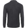 imageCOOFANDY Mens Shawl Collar Cardigan Sweater Slim Fit Cable Knit Button up Sweater with PocketsDark Grey
