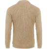 imageCOOFANDY Mens Shawl Collar Cardigan Sweater Slim Fit Cable Knit Button up Sweater with PocketsKhaki