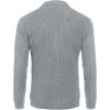 imageCOOFANDY Mens Shawl Collar Cardigan Sweater Slim Fit Cable Knit Button up Sweater with PocketsLight Grey