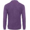 imageCOOFANDY Mens Shawl Collar Cardigan Sweater Slim Fit Cable Knit Button up Sweater with PocketsPurple