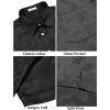 imageCOOFANDY Mens Silk Button Down Short Sleeve Shirt Satin Dress Shirts Summer Beach Wedding Shirt01 Black