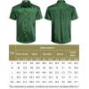 imageCOOFANDY Mens Silk Button Down Short Sleeve Shirt Satin Dress Shirts Summer Beach Wedding Shirt02 Deep Green