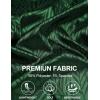imageCOOFANDY Mens Silk Button Down Short Sleeve Shirt Satin Dress Shirts Summer Beach Wedding Shirt02 Deep Green