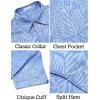 imageCOOFANDY Mens Silk Button Down Short Sleeve Shirt Satin Dress Shirts Summer Beach Wedding Shirt02 Sky Blue