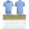 imageCOOFANDY Mens Silk Button Down Short Sleeve Shirt Satin Dress Shirts Summer Beach Wedding Shirt02 Sky Blue