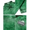 imageCOOFANDY Mens Silk Button Down Short Sleeve Shirt Satin Dress Shirts Summer Beach Wedding Shirt03 Deep Green