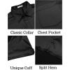 imageCOOFANDY Mens Silk Button Down Short Sleeve Shirt Satin Dress Shirts Summer Beach Wedding ShirtBlackpure