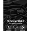 imageCOOFANDY Mens Silk Button Down Short Sleeve Shirt Satin Dress Shirts Summer Beach Wedding ShirtBlackpure