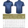 imageCOOFANDY Mens Silk Button Down Short Sleeve Shirt Satin Dress Shirts Summer Beach Wedding ShirtNavy Bluepure
